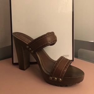 Coach platform sandals